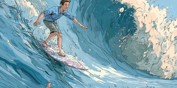 Surfing and drowning (find your breaking point)